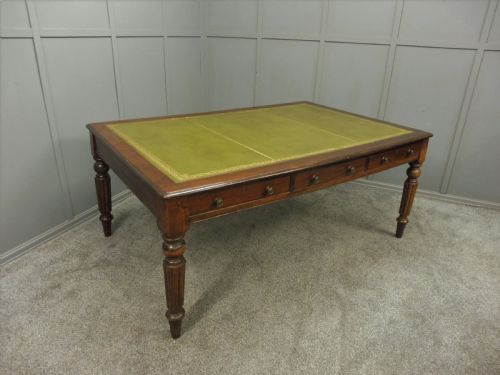 Large Victorian Mahogany Library Table