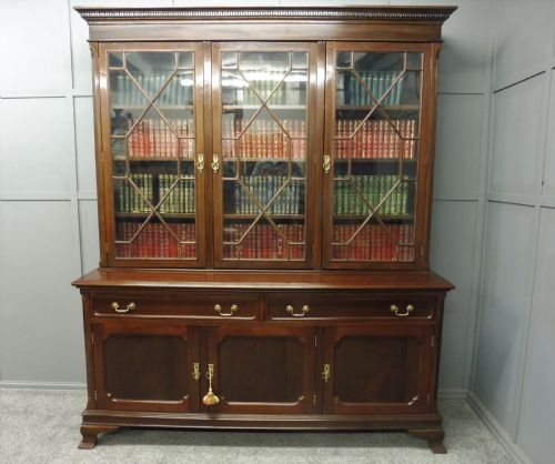 Walnut Library Bookcase Circa 1900