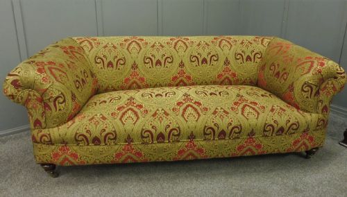 Victorian Chesterfield Sofa Newly Restored and Reupholstered