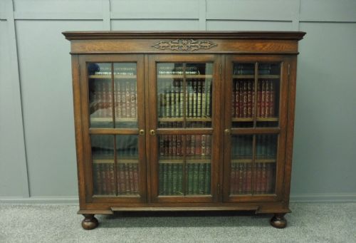 Edwardian Oak Bookcase