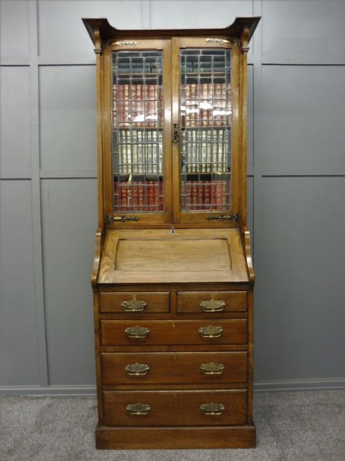 Oak Arts and Crafts Bureau Bookcase