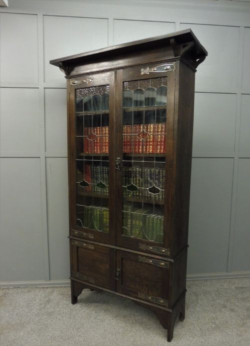 Oak Arts and Crafts Bookcase