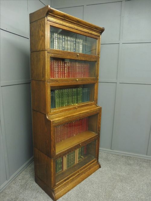 Tall Edwardian Gunn Lawyers Bookcase