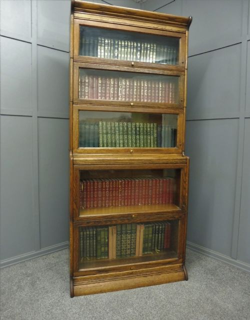 fig 1. TALL EDWARDIAN GUNN LAWYERS BOOKCASE