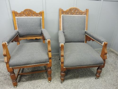 Pair of Victorian Armchairs
