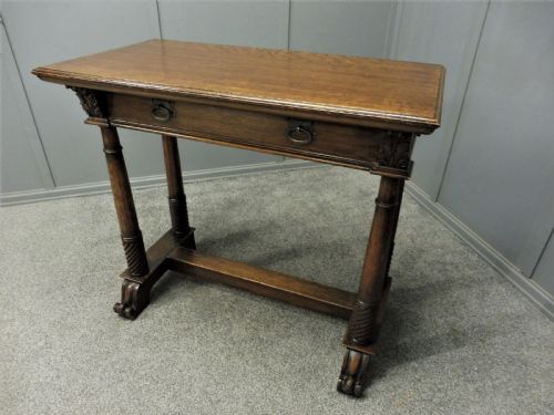 Oak Arts and Crafts Hall Table Circa 1910