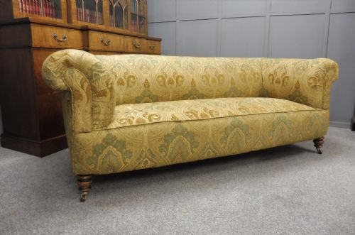 Newly Upholstered Victorian Chesterfield Sofa