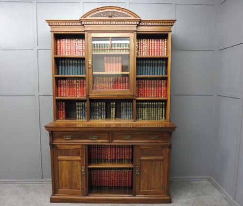 Edwardian Walnut Bookcase