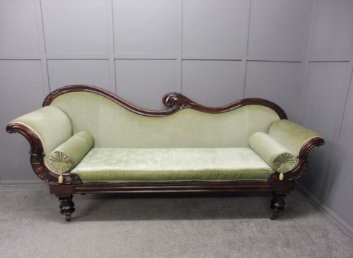 Large  Early Victorian Mahogany Sofa