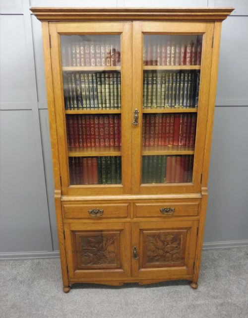 Edwardian Oak Bookcase