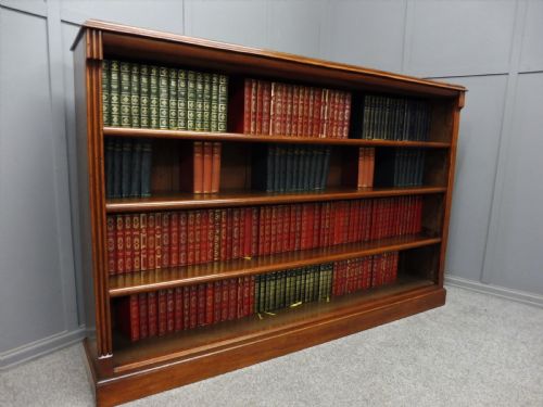 Large Victorian Open Bookcase