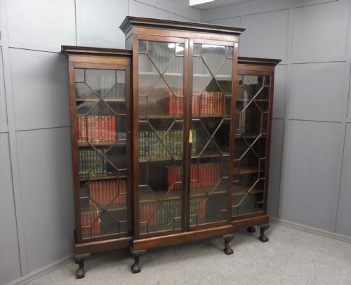 Large Victorian Mahogany Bookcase