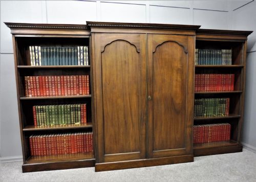 Large Edwardian Bookcase/ Collectors Cabinet