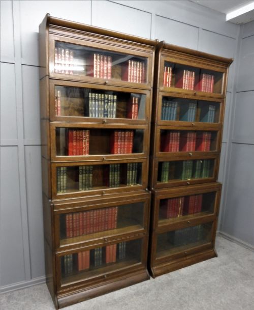 fig 1. A TALL PAIR OF GUNN STACKING BOOKCASES
