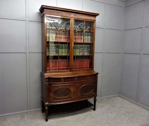 Superior Quality Edwardian Secretaire Bookcase by Christopher Pratt