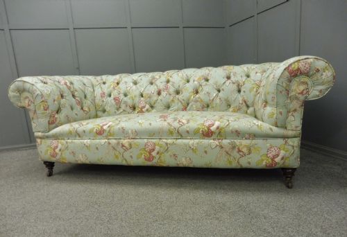 Fully Restored Antique Chesterfield Sofa