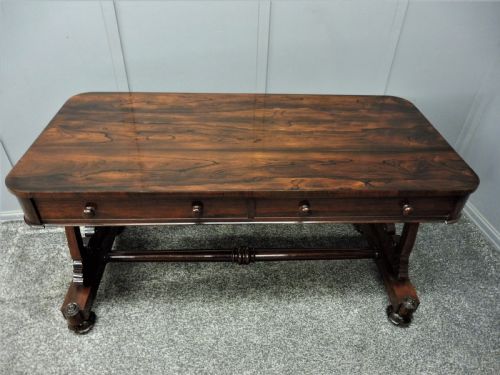 Rosewood Writing / Library Table Circa 1850