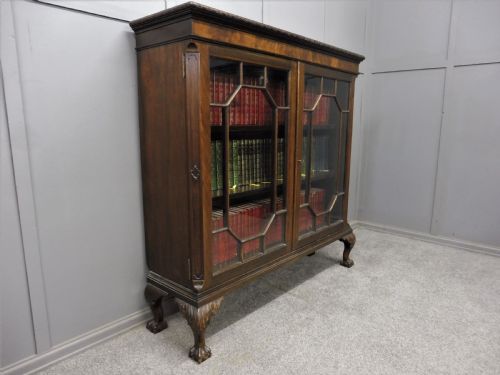 Edwardian Mahogany Bookcase by Maple and Co
