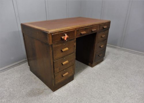 Oak Art Deco Desk