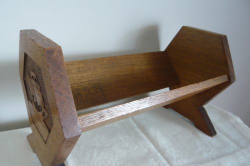 Edwardian Oak Book Trough Nautical Interest C1910