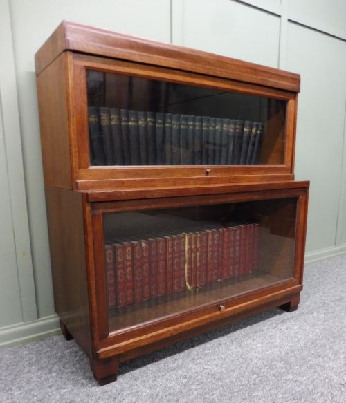 Oak Art Deco Globe Wernicke Bookcase