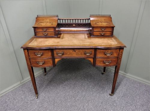 Lovely Inlaid Rosewood Desk by Maple and Co