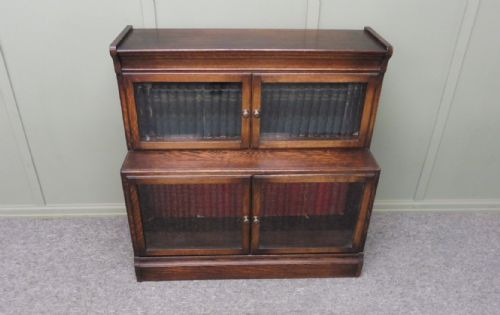 Small Oak  Lawyers Stacking Bookcase