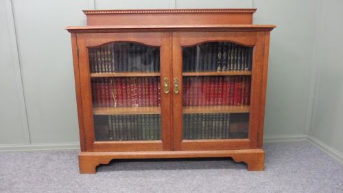 Oak Glazed Bookcase by Shapland and Petter