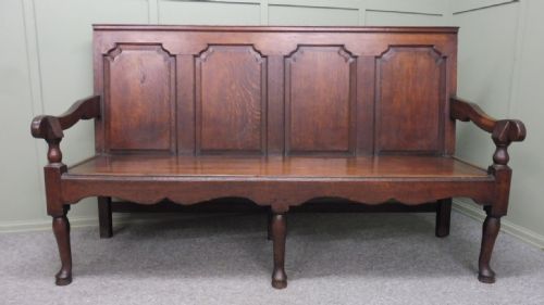 18th Century Oak and Ash Settle / Bench