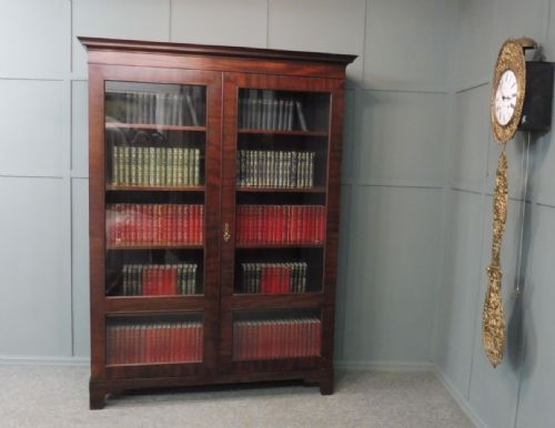 Large Edwardian Mahogany Bookcase