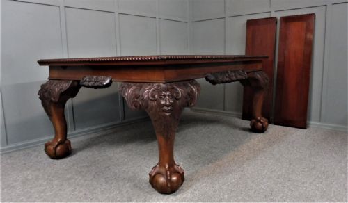 Stunning Victorian Green Man Dining Table