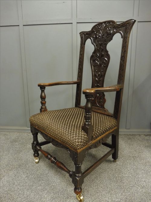 Victorian Welsh Oak Armchair