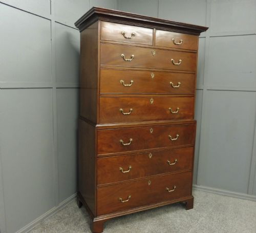 George the 3rd Mahogany Chest on Chest/ Tallboy