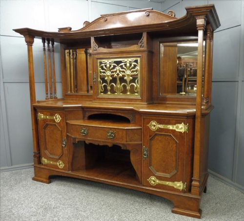 Large Arts and Crafts Pollard Oak Sideboard
