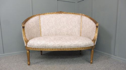French Gilt Sofa Circa 1900