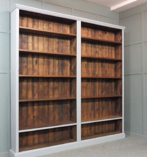 Large Victorian Painted Pine Bookcase