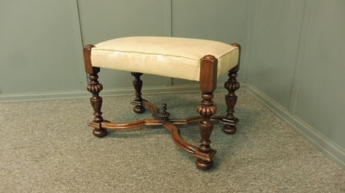 George the Second Style Walnut Stool