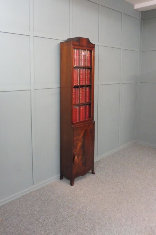 Slim Edwardian Bookcase