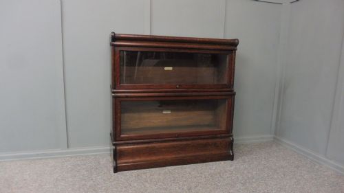 Small Oak Globe Wernicke Bookcase