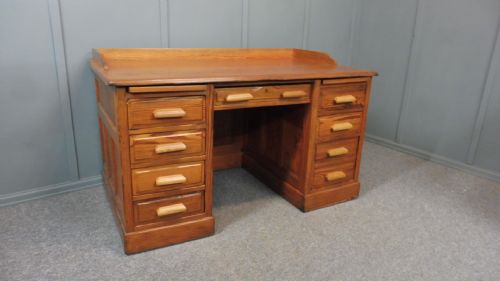 Victorian Pitch Pine Desk