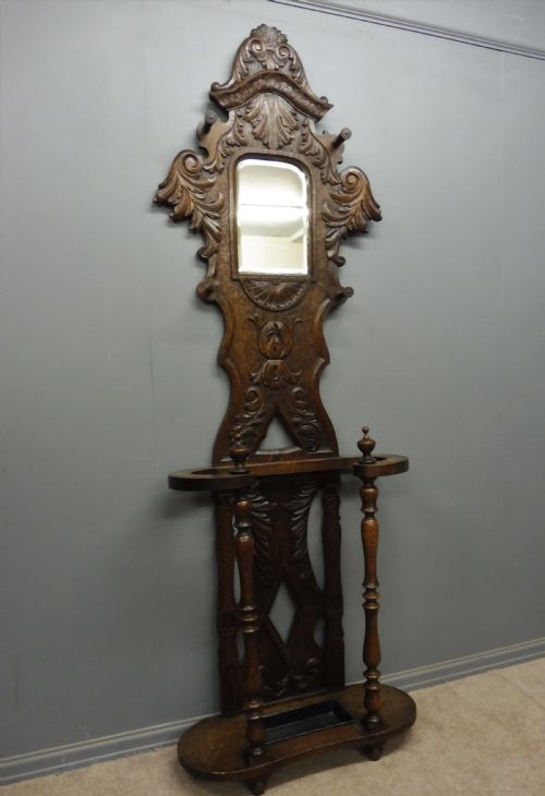 Victorian Oak Hallstand