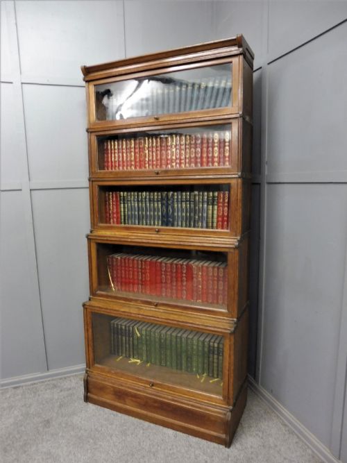 Tall Globe Wernicke Style Sectional Bookcase
