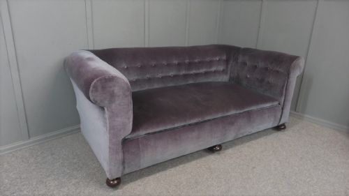 Large  Deep Seated Drop Arm Chesterfield Sofa for Recovering