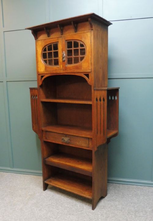 Oak Arts and Crafts Bookcase