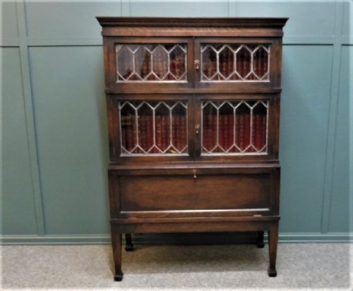 fig 1. OAK LAWYERS BOOKCASE