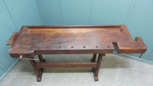 Antique Mahogany Work Bench