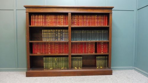Edwardian Oak Open Bookcase