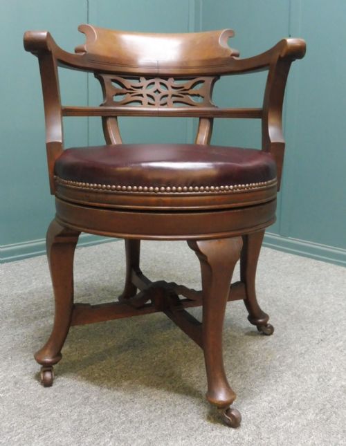 VICTORIAN SWIVEL DESK CHAIR - ADDITIONAL PHOTO 3
