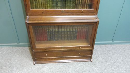 OAK LAWYERS STACKING BOOKCASE - ADDITIONAL PHOTO 3