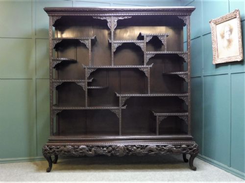 Large Chinese Qing Dynasty Display Cabinet/bookcase
